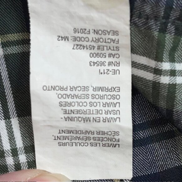 Izod Heritage Tartan Shirt Men's XXL 2XL Cotton Button Preppy Plaid Long Sleeve - Picture 8 of 10